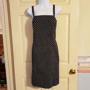 Black polka dot sundress size medium